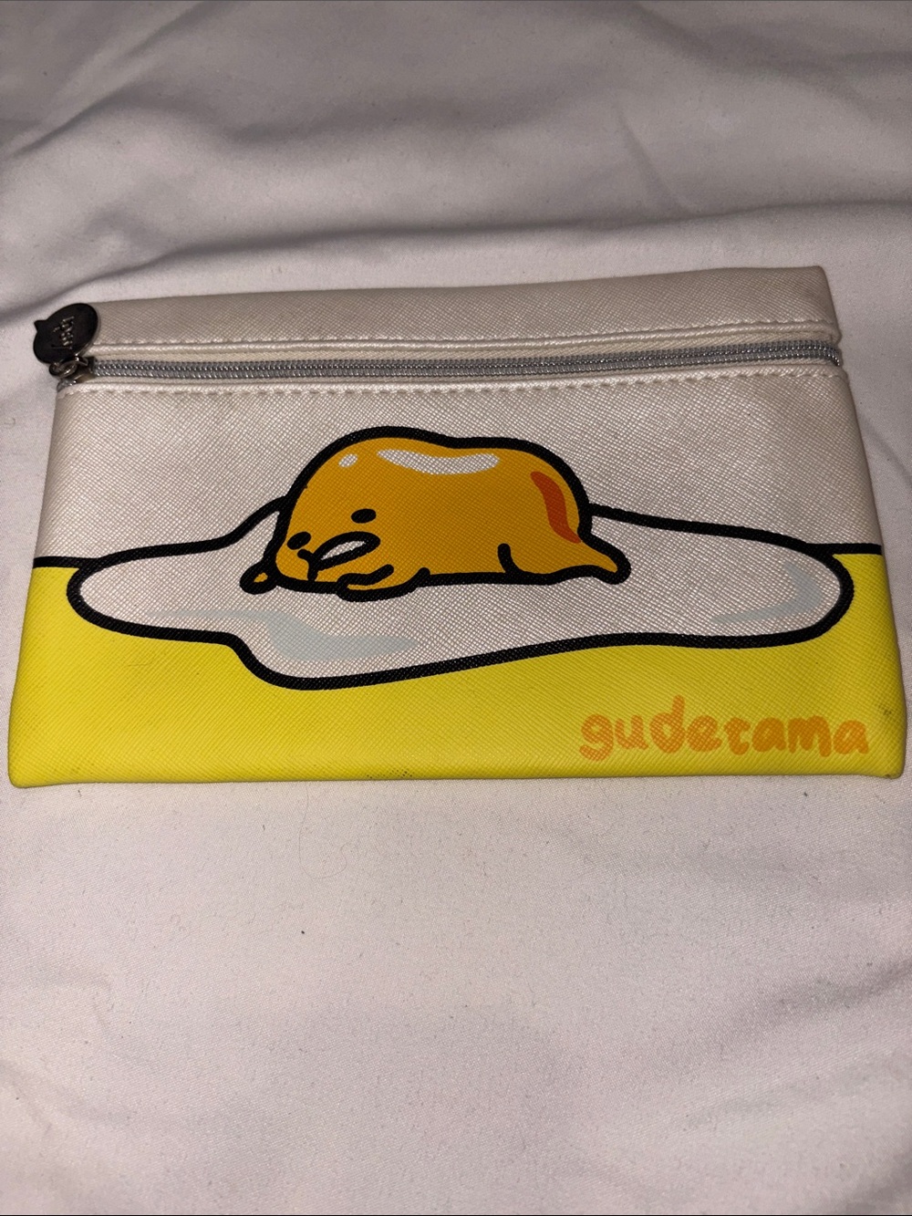 ipsy Gudetama Yellow & White Cosmetic Bag